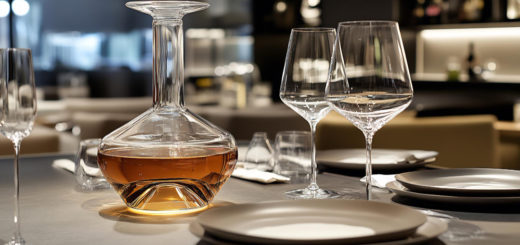 Kieliszki do wina i drinków ustawione na stole w restauracji – elegancka zastawa gastronomiczna